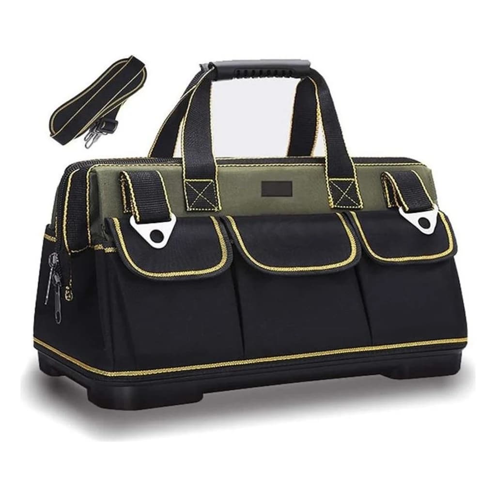 Wide-Mouth Tool Bag with Rigid Base